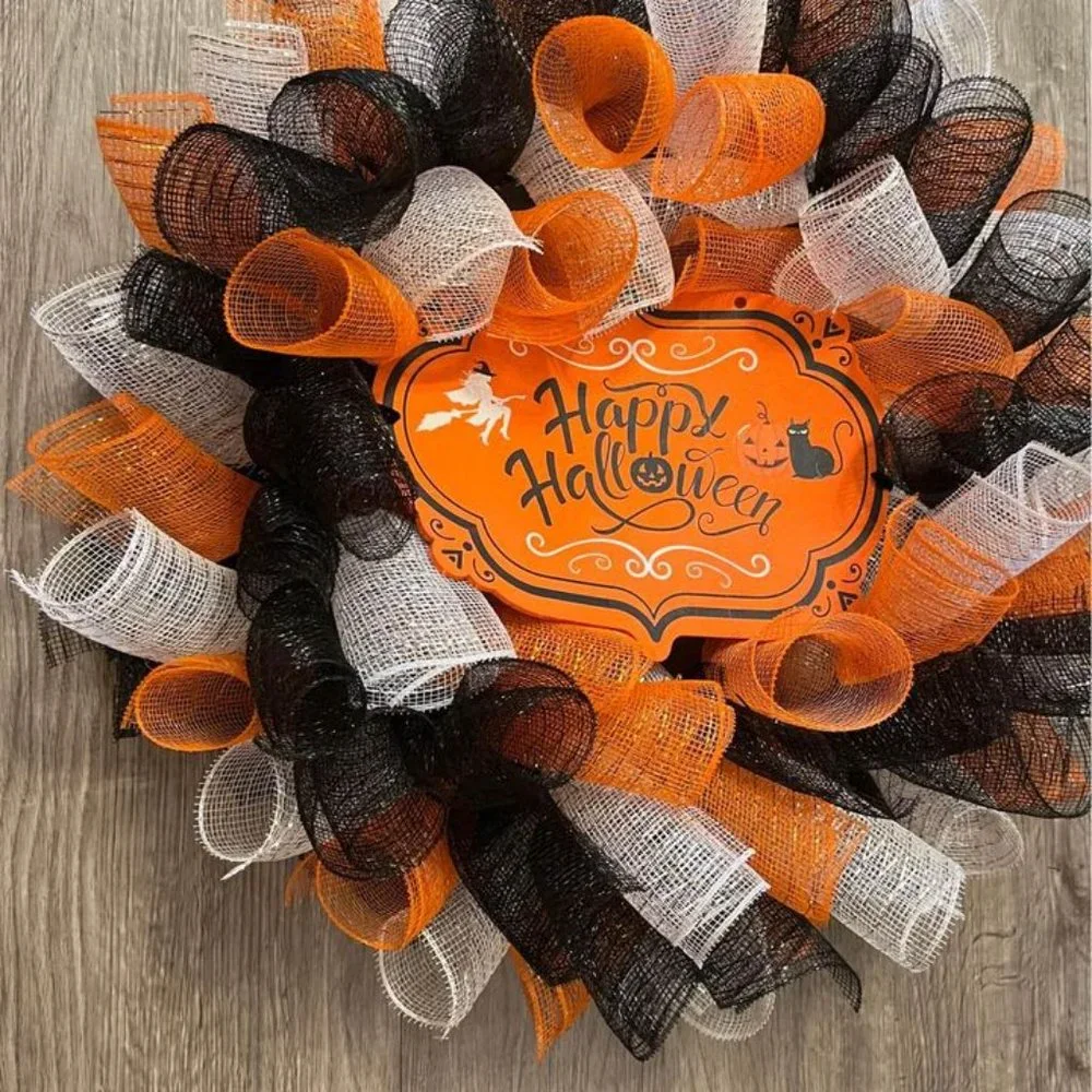 Handmade Wreath! Halloween theme!